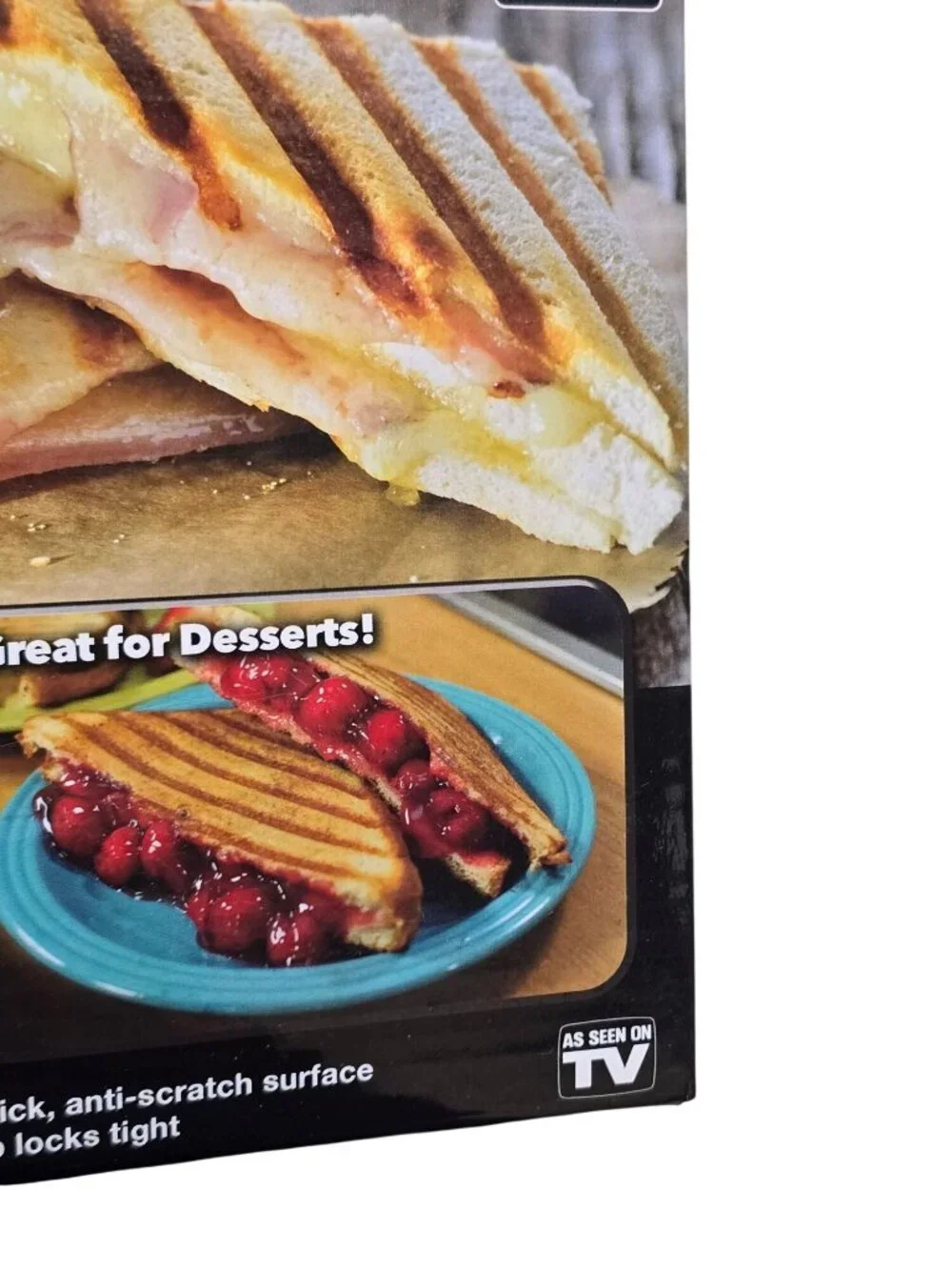 Red Copper Flipwich Stovetop Panini & Sandwich Maker Non-Stick Copper Ceramic